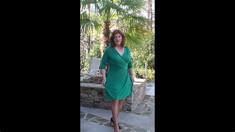 Tammy Outside In Her Green Knit Dress YouTube
