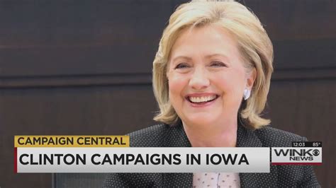 Clinton Holds First Campaign Event At Iowa College
