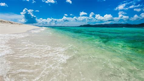 Download Beach Sea Cloud Horizon Sand Turquoise Tropical Nature Ocean