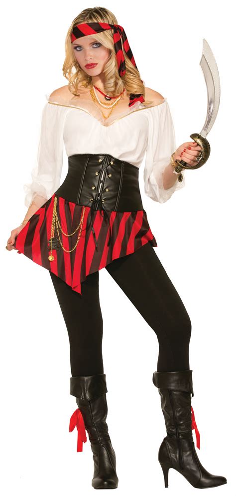 pirate steampunk skirt with attached corset belt accessory women s costume