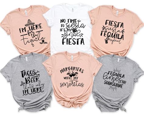 Fiesta Bachelorette Party Shirts Bachelorette Party Shirts Etsy