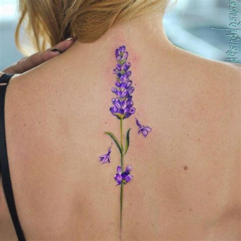 105 Sensational Watercolor Flower Tattoos Lavender Tattoo Lilac