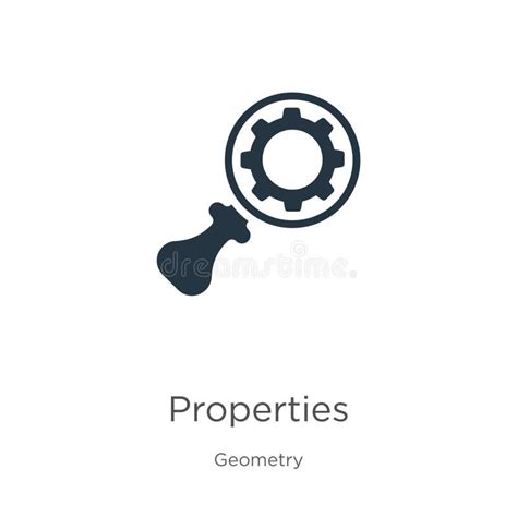Properties Icon Vector Trendy Flat Properties Icon From Geometry