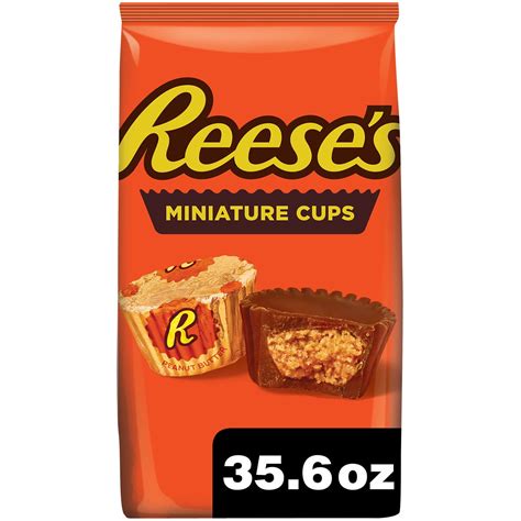 reese s miniatures milk chocolate peanut butter cups candy party pack 35 6 oz