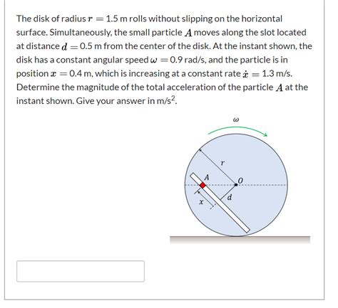 Solved The Disk Of Radius R M Rolls Without Slipping Chegg Com