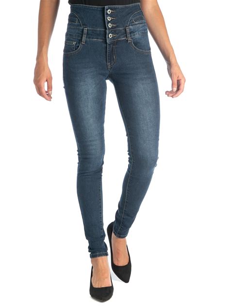 Jean Skinny Stone Taille Haute Femme Districenter