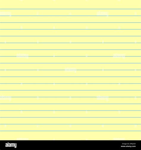 Yellow Lined Paper Vector Illustration Stock Vector Image And Art Alamy