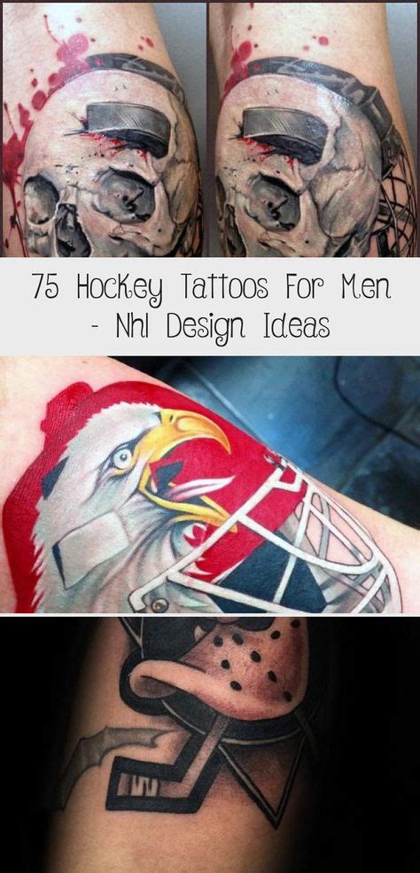 75 Hockey Tattoos For Men Nhl Design Ideas In 2020 With Images
