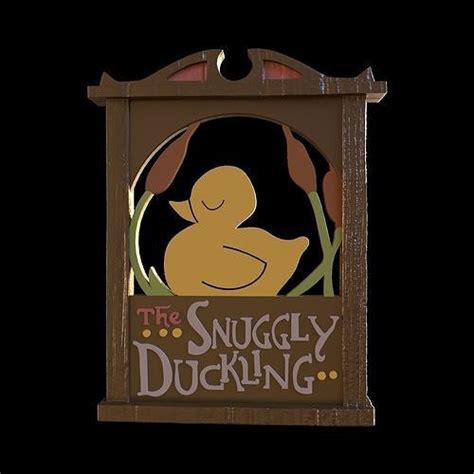 Snuggly Duckling Sign From Tangled 3d Model 3d Printable Cgtrader
