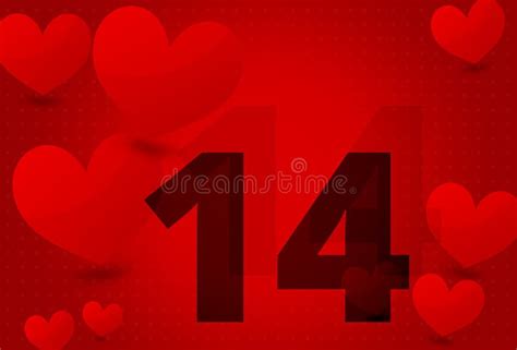 Valentines Day Red Hearts Love Stock Illustration Illustration Of