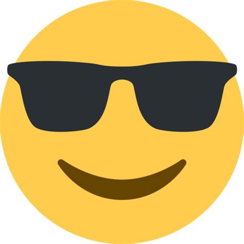 😎 Cara Sonriendo Con Gafas De Sol Emoji Guay Emoji