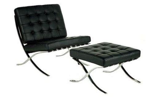 Modern classic barcelona style lounge chair and ottoman stool leather. Black Button Tufted Full Leather Modern Chair & Ottoman ...