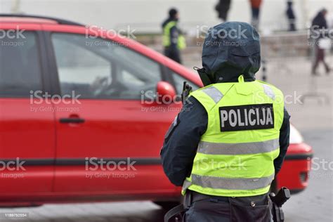 Police Officer Managing Road Traffic Stock Photo Download Image Now
