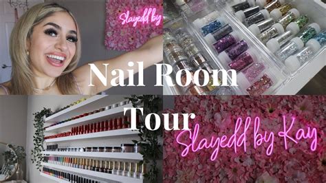 Nail Room Tour 2023 At Home Nail Studio Desk Tour Whats In My Nail