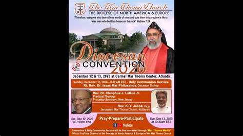 Diocesan Convention 2020 Holy Communion Service Carmel Mar Thoma