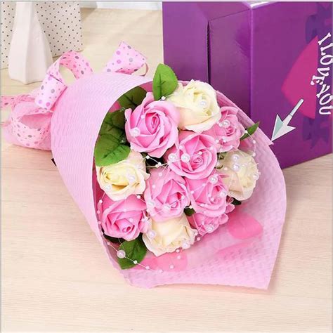 High Quality Handmade Creative Soap Roses Bouquets Simulation Soap