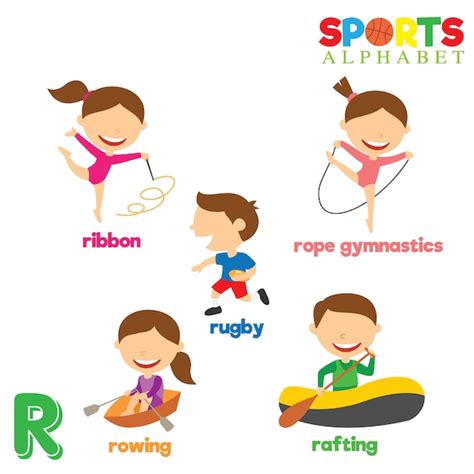 Sports Alphabet Letters Clip Art