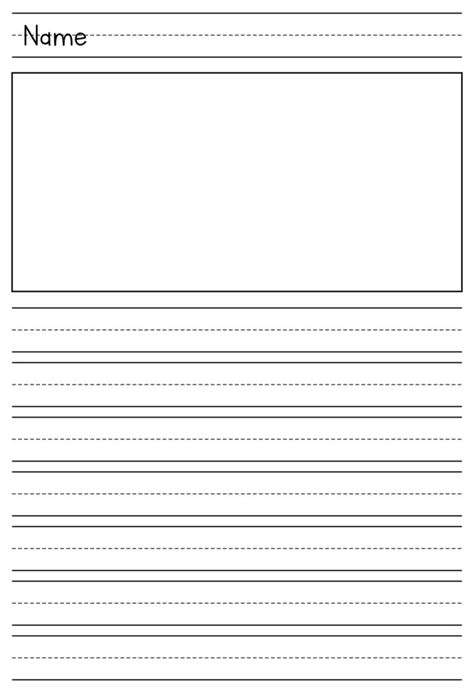 10 Best Printable Primary Writing Paper Template Printablee Fillable