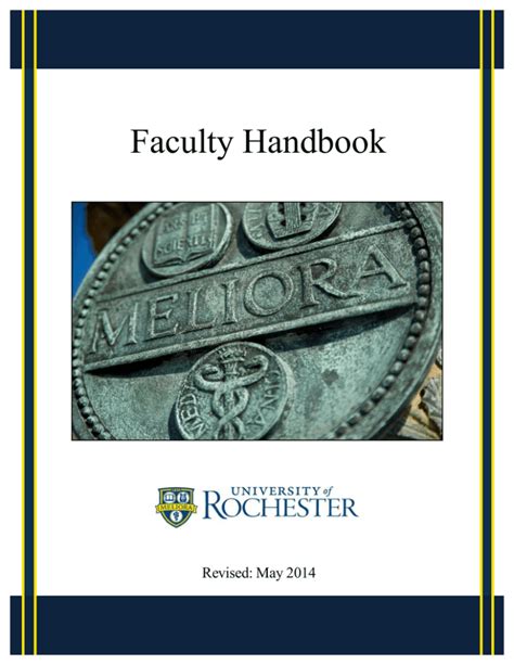 Faculty Handbook University Of Rochester