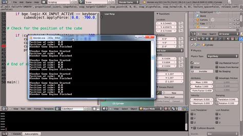 Bgl, mathutils & game engine. Blender 2.6 Tutorial - Python Game Engine Programming ...