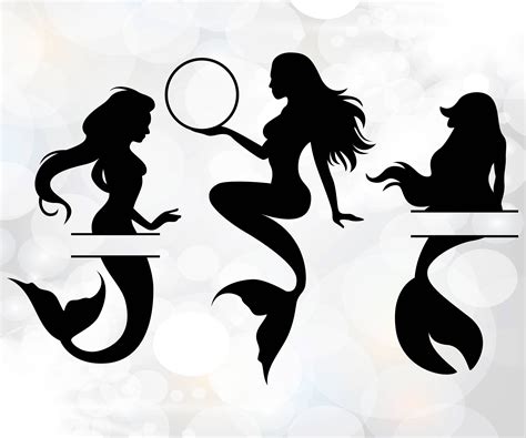Free Free 174 Silhouette Svg Mermaid Clipart SVG PNG EPS DXF File