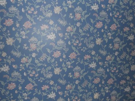 41 Blue Floral Wallpaper Victorian Wallpapersafari
