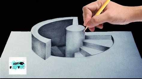 3d Pencil Drawings On Paper