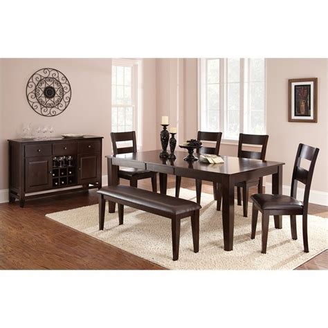 Steve Silver Company Victoria 5 Piece Rectangular Dining Table Set In