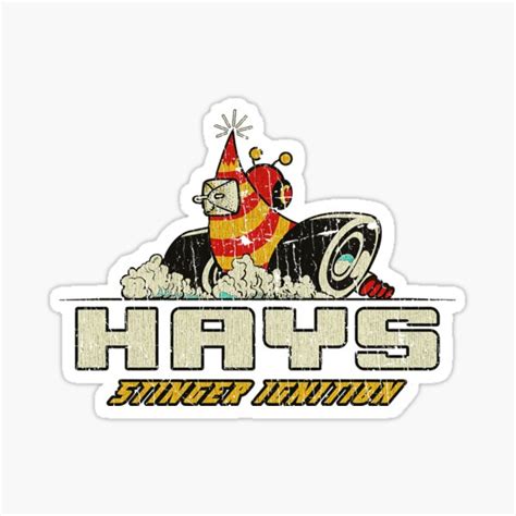 Muscle Car Hays Stinger Ignition 1970 Sticker For Sale By