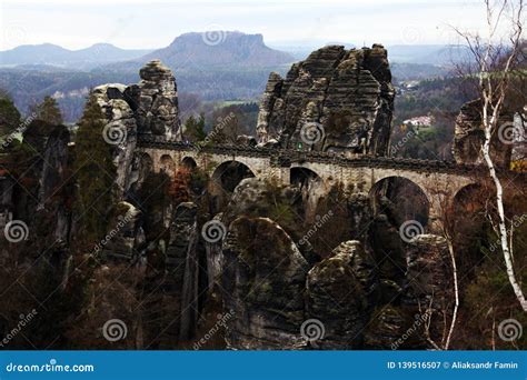 Stone Bridge In The Mountains Stock Image Image Of Saxon Rock 139516507