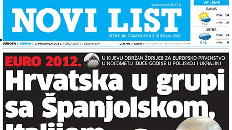 Lidé Kolem Jandt Kupují Nejstarší Chorvatské Noviny Novi List Deník Je Výrazně Zadlužen