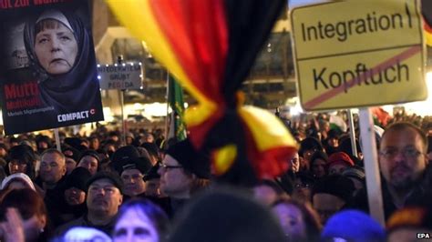 Germany Pegida Protest Leader Quits Amid Hitler Row Bbc News