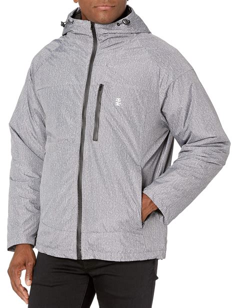 Izod Rip Stop Hooded 3 1 Systems Jacket In Charcoalheather Gray For