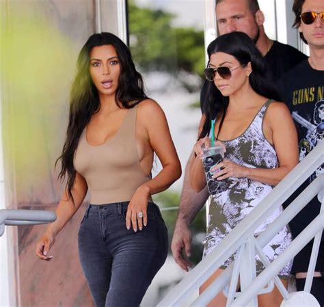 Kim Kardashian Shows Off Major Side Boob In A Sexy Top On Work Day With Her Sisters Mirror Online