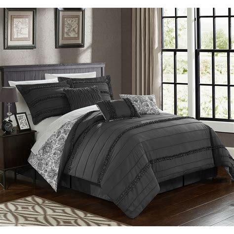 Chic Home Elle Reversible Comforter Set In Gray And Reviews Wayfair