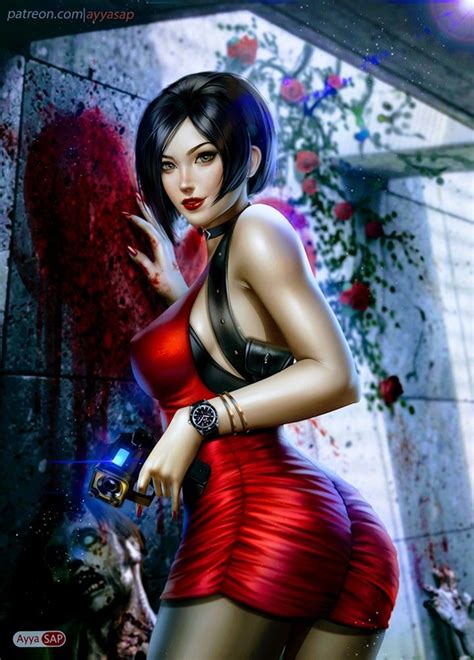 Ada Wong Resident Evil Chicas cosplay Fantasías de cuentos de hadas Dibujos de chicas