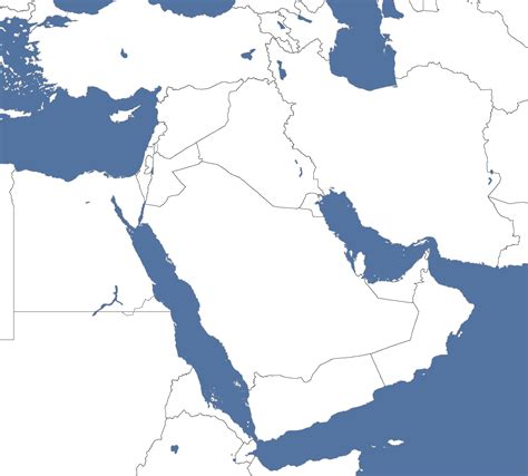 Middle East Map Without Labels Get Map Update