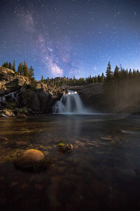 A Single Shot Of The Milky Way Over Glen Aulin Yosemite