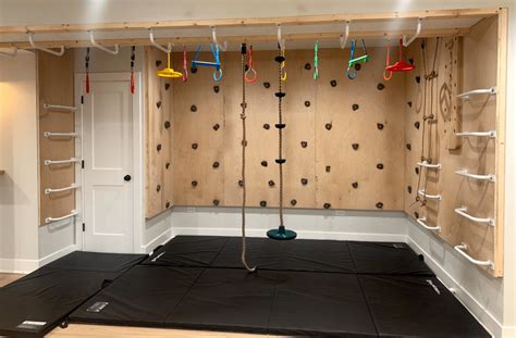 Our Ninja Warrior Basement Kids Gym Room Kids Basement Gym Room At Home