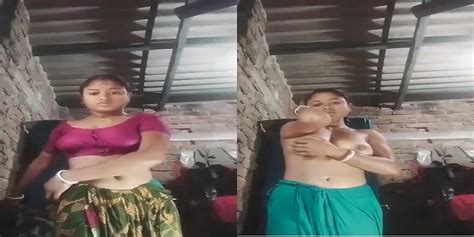Desi Village Wife Stripping To Nude For Ex Lover