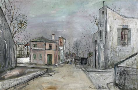 Maurice Utrillo 1883 1955 Carrefour De La Rue Des Saules Et De La