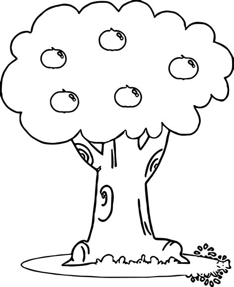 Apple Tree Coloring Pages Coloring Pages