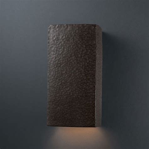 The modern outdoor lighting options available to you are endless. Ambiance Hammered Iron Large Rectangle Outdoor Wall Sconce ...