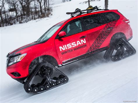 2016 Nissan Pathfinder Winter Warrior Concept On Tracks In Snow