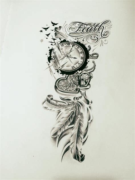 Clock Tattoo Design Clock Tattoo Clock Tattoo Design Dream Catcher