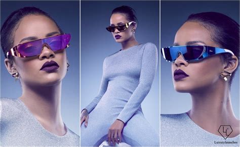 rihanna designs a sci fi inspired eyewear line for dior