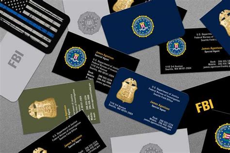 A business card designed for any one who is in law enforcement. Federal Law Enforcement Business Cards | Kraken Design