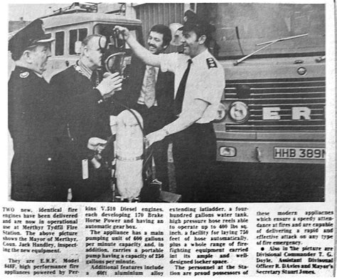 An Old Newspaper Article About The Fire Department