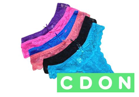 6 Pack String Lace Panties 6 Different Colors Cdon