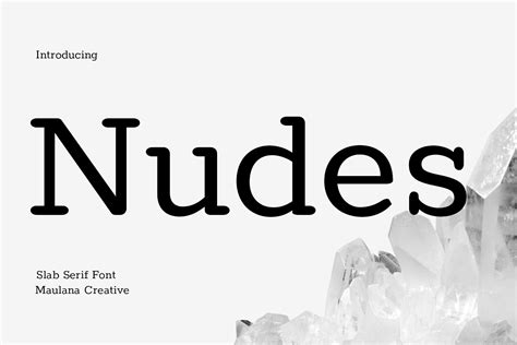 Nudes Slab Serif Font Font By Maulana Creative Creative Fabrica